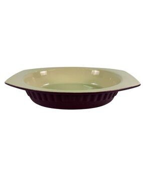 KitchenAid Red Cranberry 2 Quart Stoneware Bakeware Casserole Dish Baking Pan